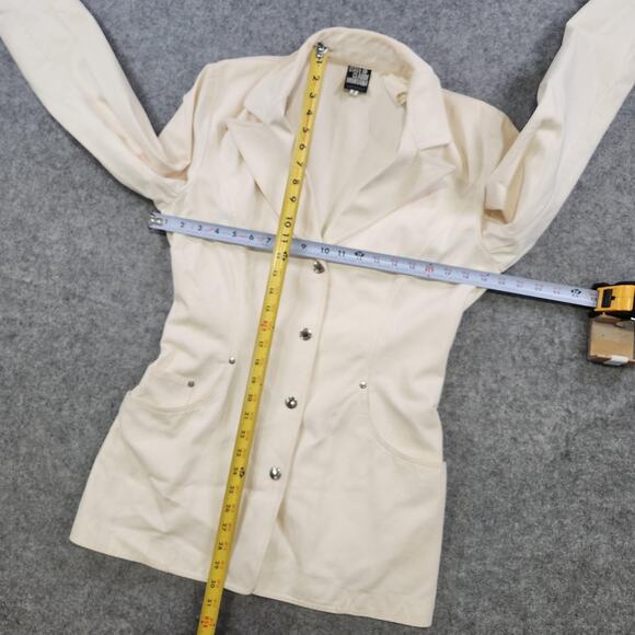 VTG State of Claude Montana Jacket Womens 44 Large Belted Italy Blazer Coat - Picture 9 of 16